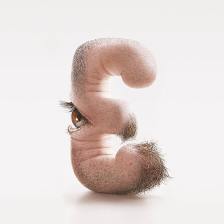 Illustration for article titled This creepy font is made of human flesh
